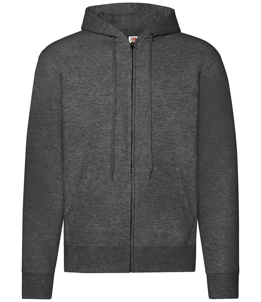 Fruit of the Loom Classic Zip Hooded Sweatshirt - Dark Heather (SS16)