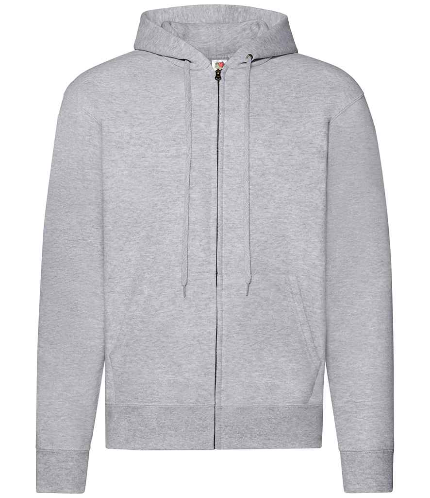 Fruit of the Loom Classic Zip Hooded Sweatshirt - Heather Grey (SS16)