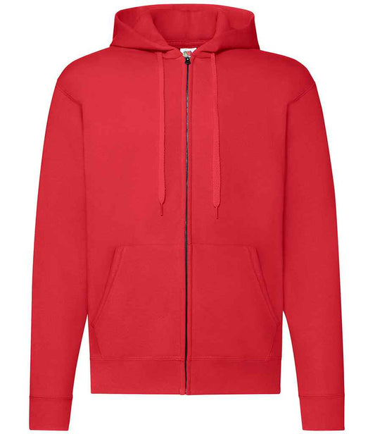 Fruit of the Loom Classic Zip Hooded Sweatshirt - Red (SS16)