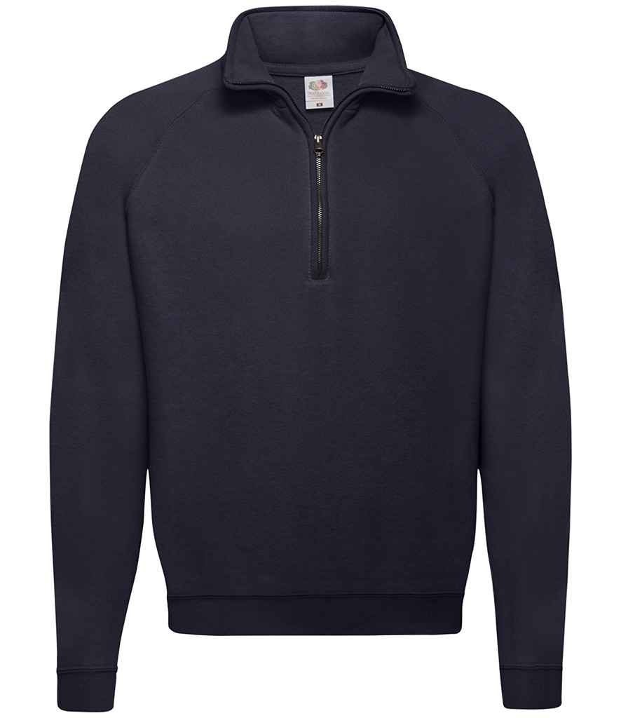 Fruit of the Loom Classic Zip Neck Sweatshirt - Deep Navy (SS17)