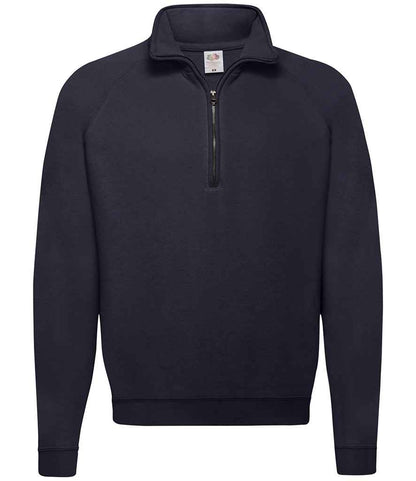 Fruit of the Loom Classic Zip Neck Sweatshirt - Deep Navy (SS17)