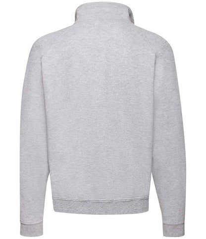 Fruit of the Loom Classic Zip Neck Sweatshirt - Heather Grey (SS17)