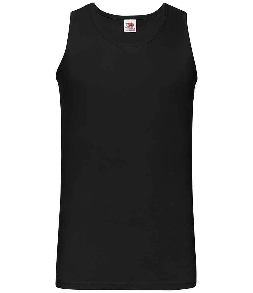 Fruit of the Loom Athletic Vest - Black (SS18)