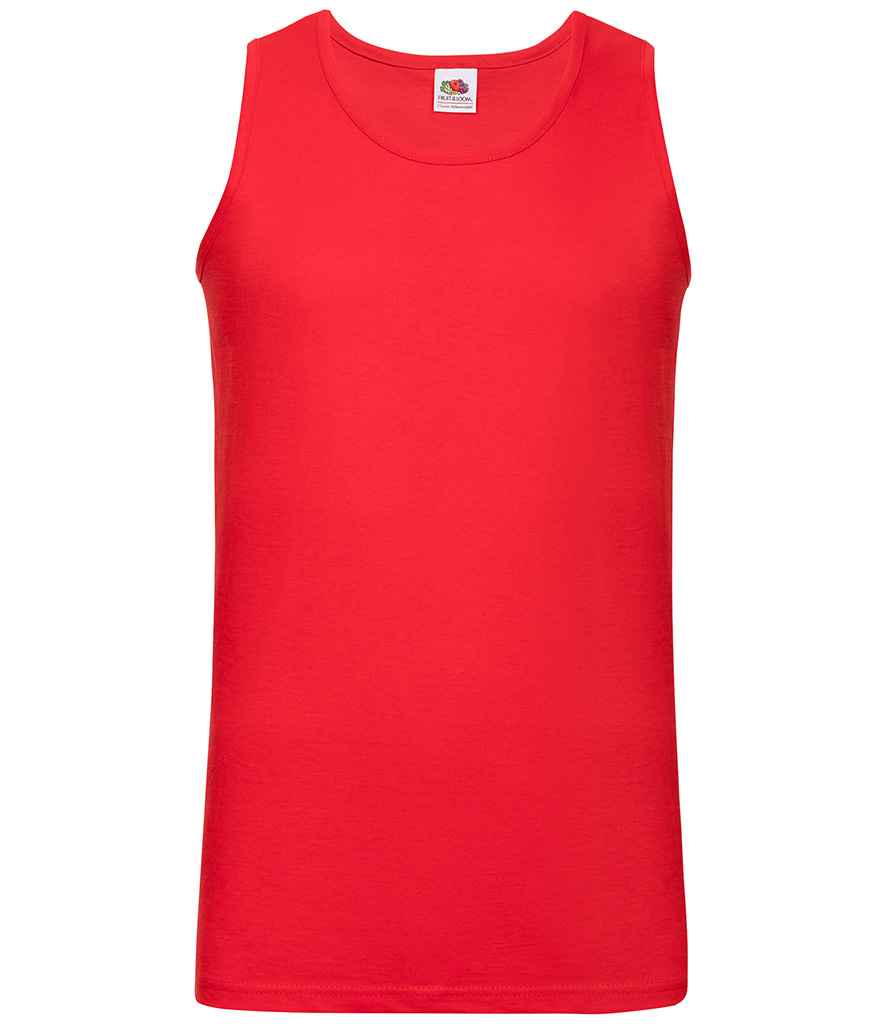 Fruit of the Loom Athletic Vest - Red (SS18)