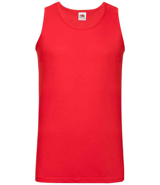 Fruit of the Loom Athletic Vest - Red (SS18)