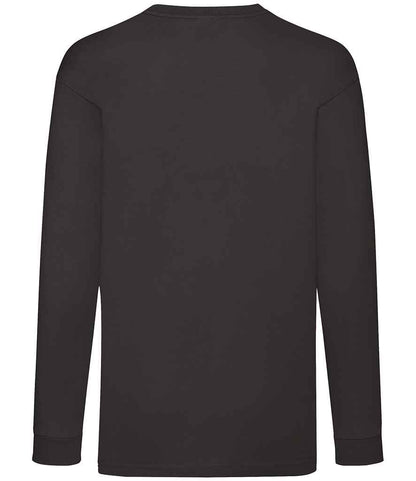 Fruit of the Loom Kids Long Sleeve Value T-Shirt - Black (SS21B)