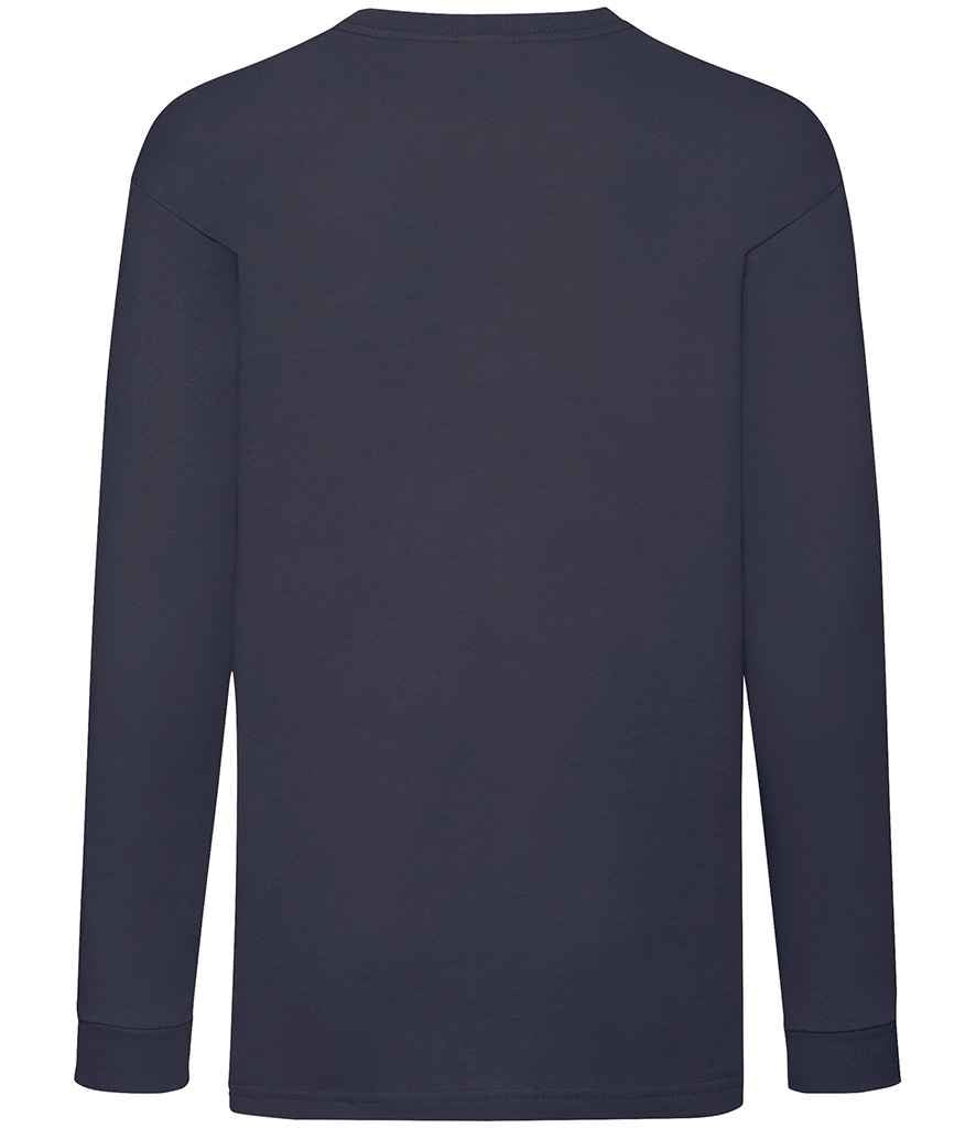Fruit of the Loom Kids Long Sleeve Value T-Shirt - Deep Navy (SS21B)