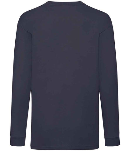 Fruit of the Loom Kids Long Sleeve Value T-Shirt - Deep Navy (SS21B)
