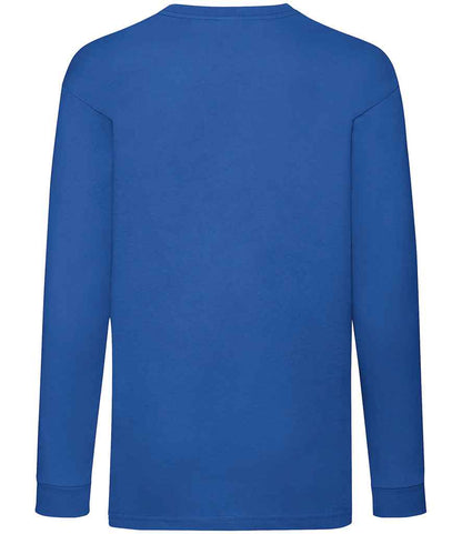 Fruit of the Loom Kids Long Sleeve Value T-Shirt - Royal Blue (SS21B)