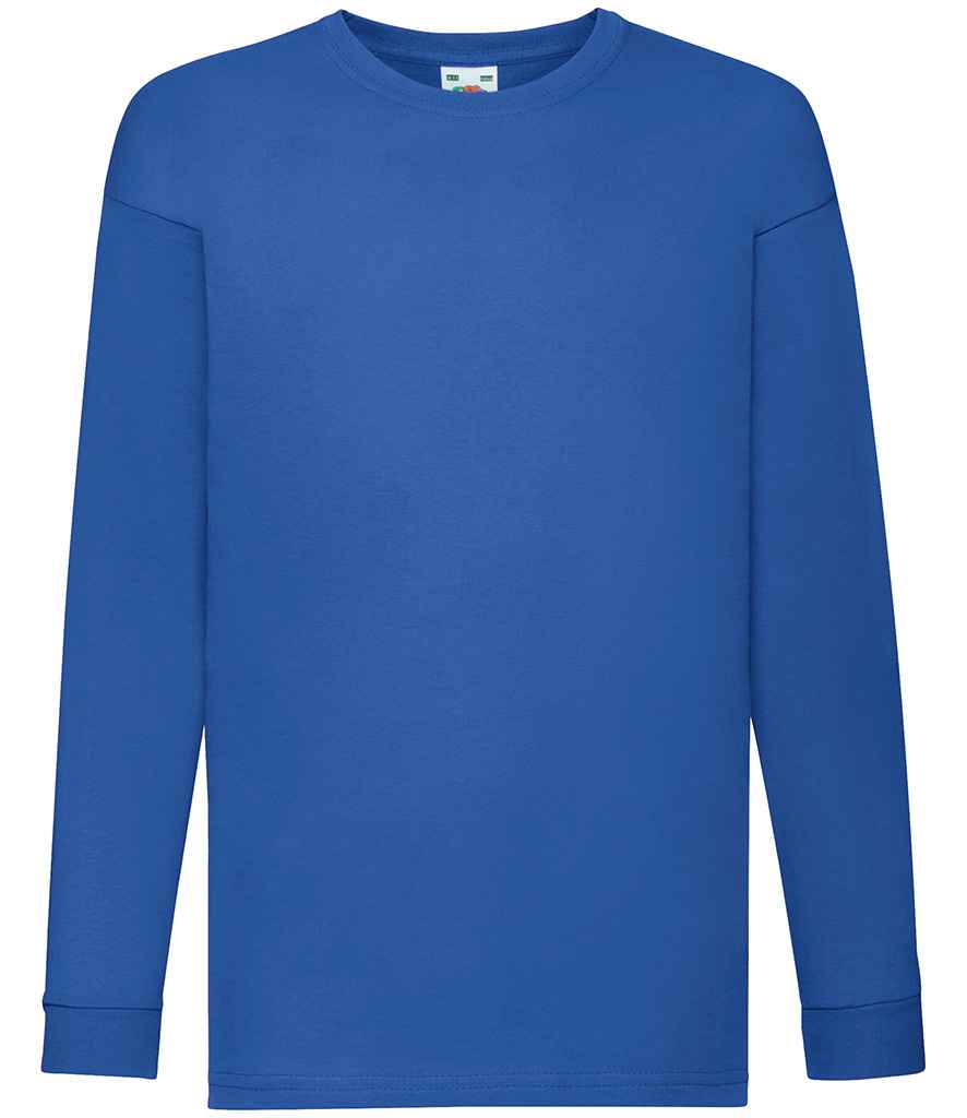 Fruit of the Loom Kids Long Sleeve Value T-Shirt - Royal Blue (SS21B)