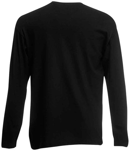 Fruit of the Loom Long Sleeve Value T-Shirt - Black (SS21)