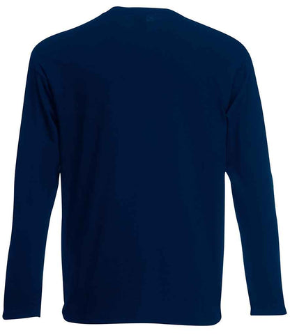 Fruit of the Loom Long Sleeve Value T-Shirt - Deep Navy (SS21)