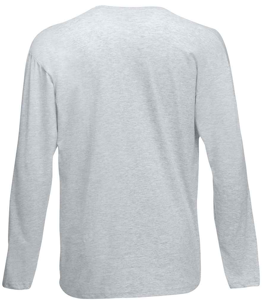 Fruit of the Loom Long Sleeve Value T-Shirt - Heather Grey (SS21)