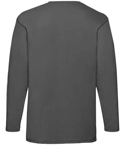 Fruit of the Loom Long Sleeve Value T-Shirt - Light Graphite (SS21)