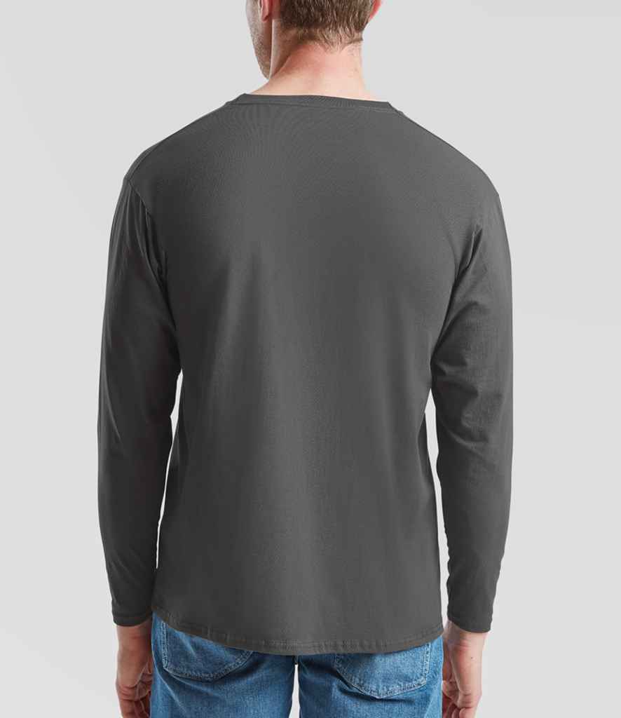 Fruit of the Loom Long Sleeve Value T-Shirt - Light Graphite (SS21)