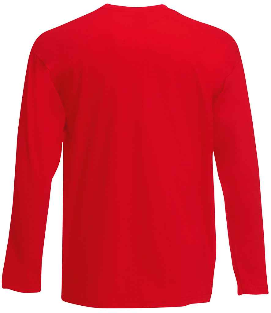 Fruit of the Loom Long Sleeve Value T-Shirt - Red (SS21)