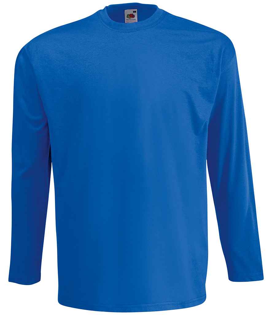 Fruit of the Loom Long Sleeve Value T-Shirt - Royal Blue (SS21)