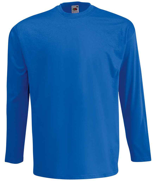 Fruit of the Loom Long Sleeve Value T-Shirt - Royal Blue (SS21)