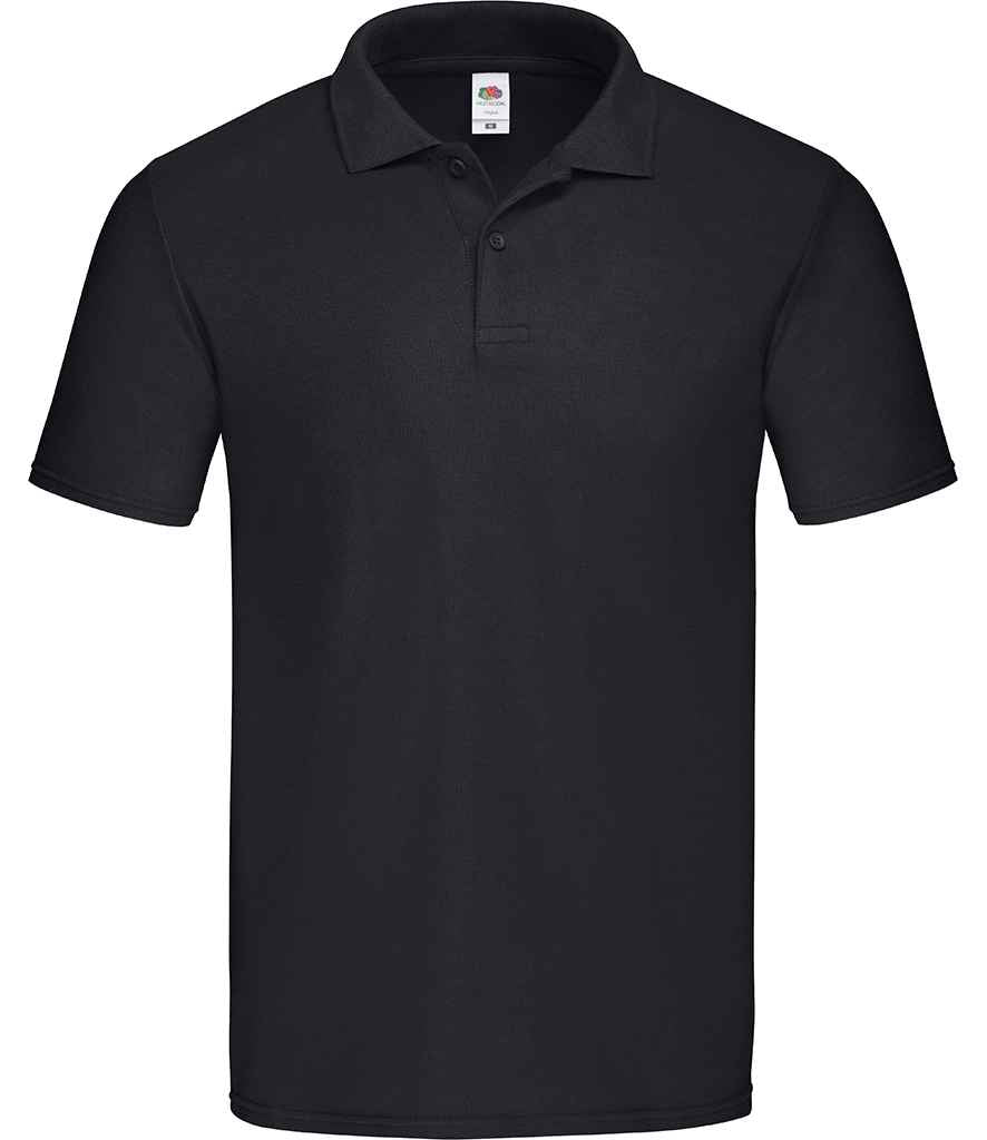 Fruit of the Loom Original Piqué Polo Shirt - Black (SS229)