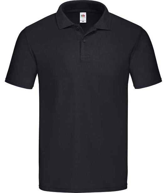 Fruit of the Loom Original Piqué Polo Shirt - Black (SS229)
