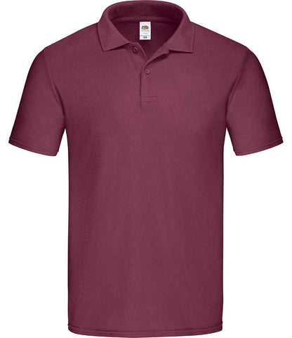 Fruit of the Loom Original Piqué Polo Shirt - Burgundy (SS229)