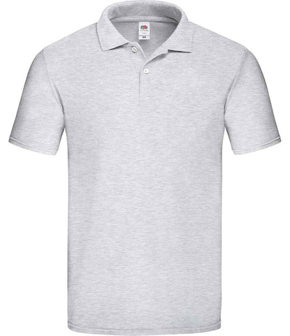 Fruit of the Loom Original Piqué Polo Shirt - Heather Grey (SS229)
