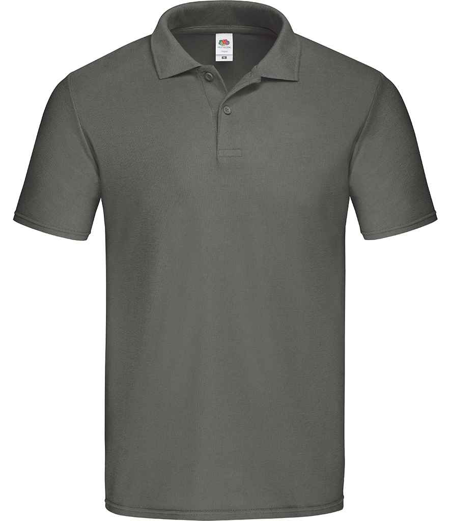 Fruit of the Loom Original Piqué Polo Shirt - Light Graphite (SS229)