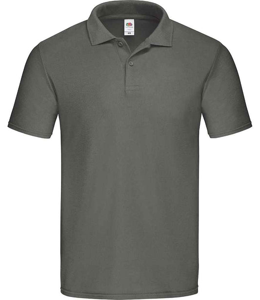 Fruit of the Loom Original Piqué Polo Shirt - Light Graphite (SS229)