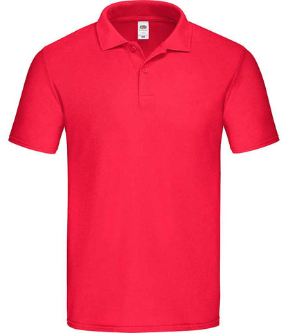 Fruit of the Loom Original Piqué Polo Shirt - Red (SS229)