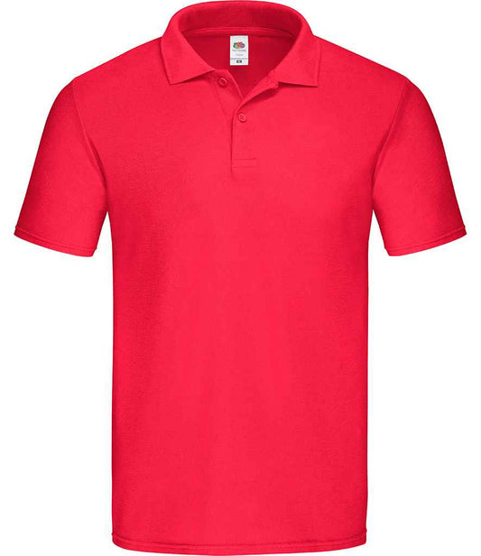Fruit of the Loom Original Piqué Polo Shirt - Red (SS229)