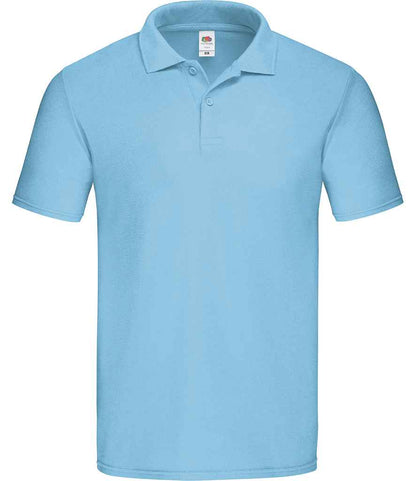 Fruit of the Loom Original Piqué Polo Shirt - Sky Blue (SS229)