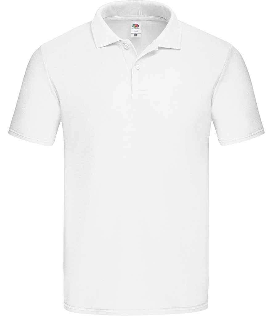 Fruit of the Loom Original Piqué Polo Shirt - White (SS229)