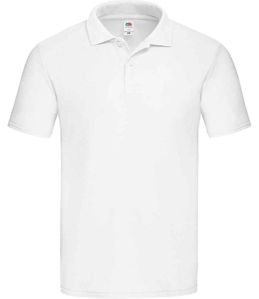 Fruit of the Loom Original Piqué Polo Shirt - White (SS229)