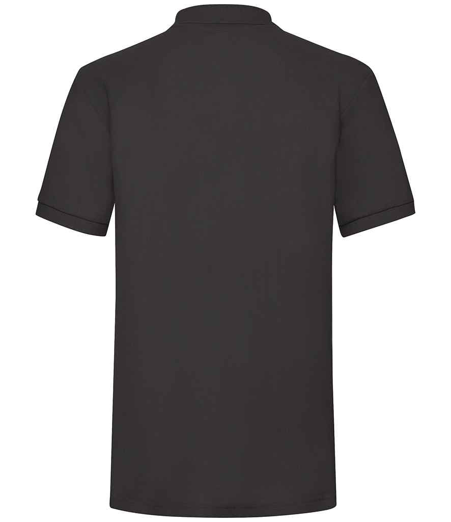 Fruit of the Loom Heavy Poly/Cotton Piqué Polo Shirt - Black (SS27)