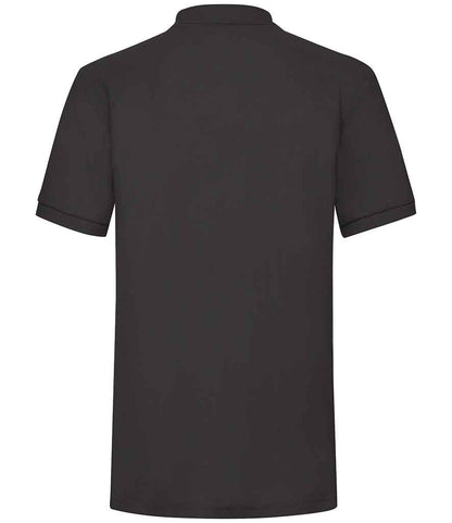 Fruit of the Loom Heavy Poly/Cotton Piqué Polo Shirt - Black (SS27)
