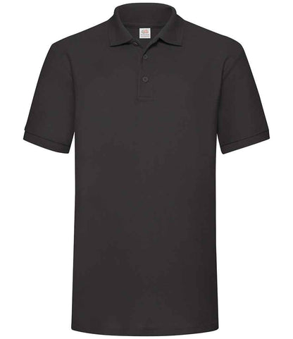 Fruit of the Loom Heavy Poly/Cotton Piqué Polo Shirt - Black (SS27)