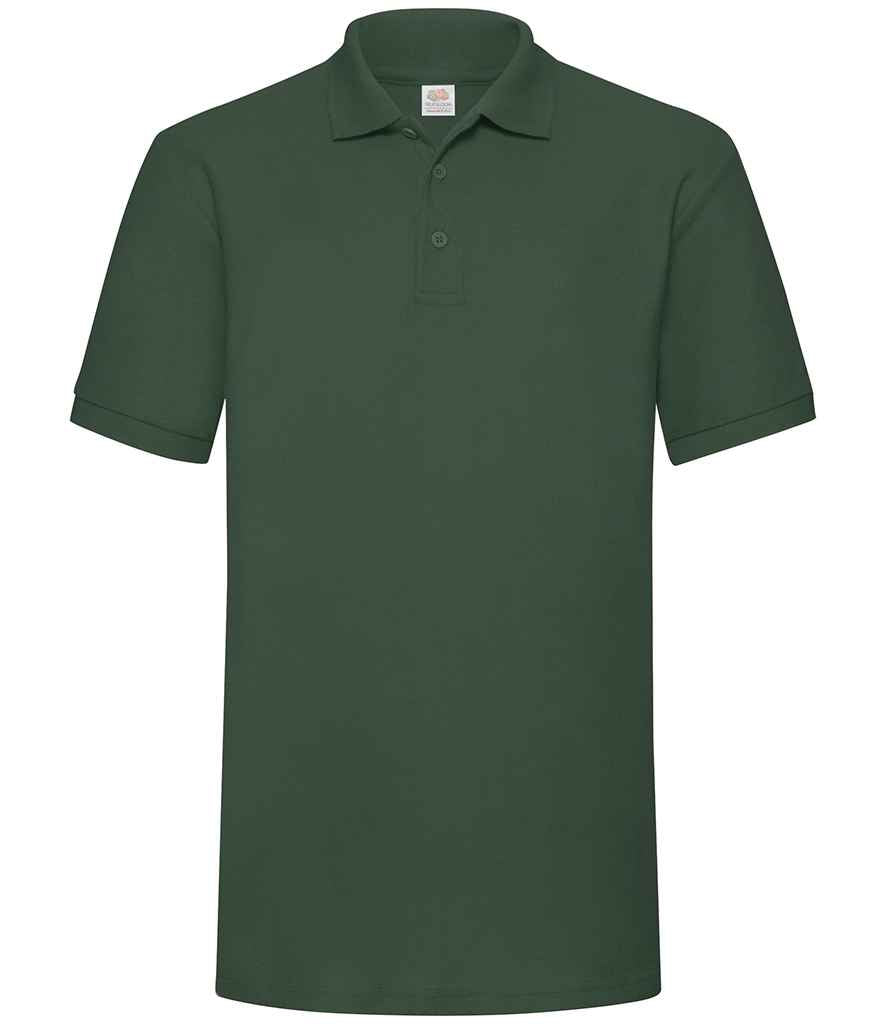 Fruit of the Loom Heavy Poly/Cotton Piqué Polo Shirt - Bottle Green (SS27)