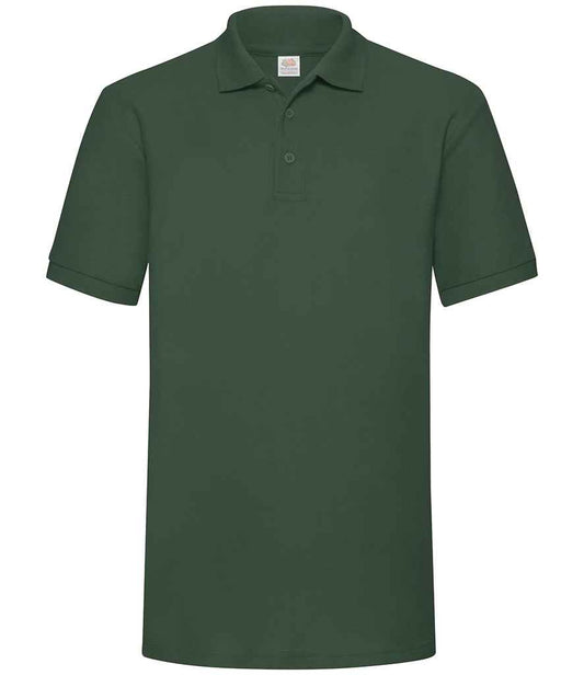 Fruit of the Loom Heavy Poly/Cotton Piqué Polo Shirt - Bottle Green (SS27)