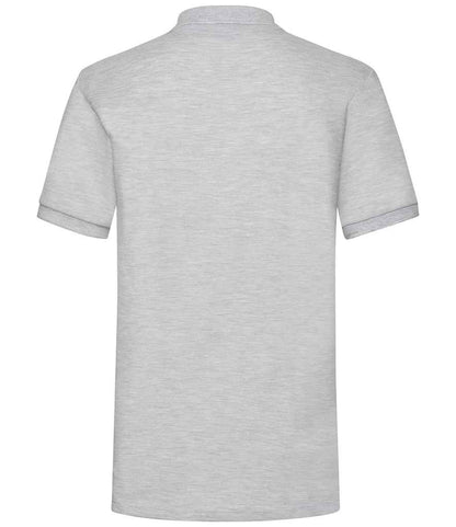 Fruit of the Loom Heavy Poly/Cotton Piqué Polo Shirt - Heather Grey (SS27)
