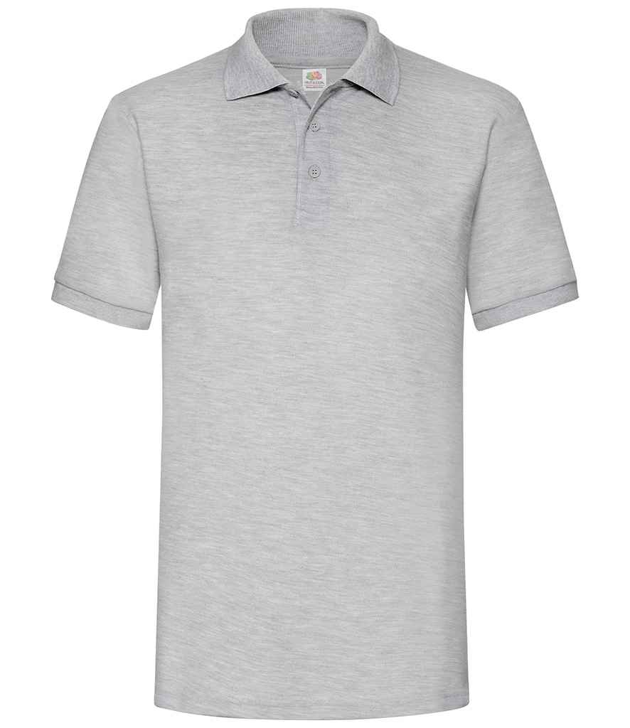 Fruit of the Loom Heavy Poly/Cotton Piqué Polo Shirt - Heather Grey (SS27)