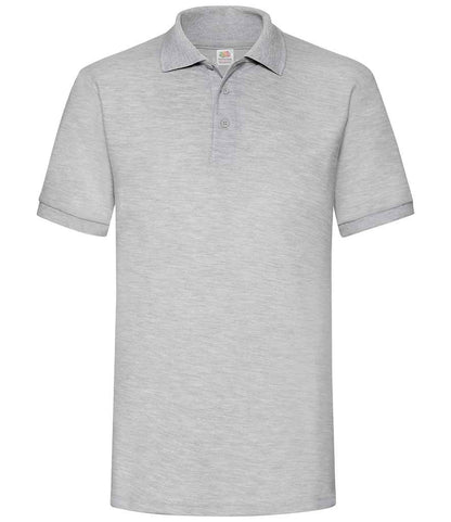 Fruit of the Loom Heavy Poly/Cotton Piqué Polo Shirt - Heather Grey (SS27)