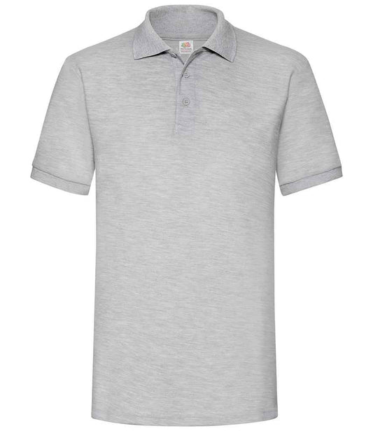 Fruit of the Loom Heavy Poly/Cotton Piqué Polo Shirt - Heather Grey (SS27)