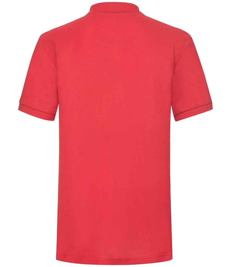 Fruit of the Loom Heavy Poly/Cotton Piqué Polo Shirt - Red (SS27)