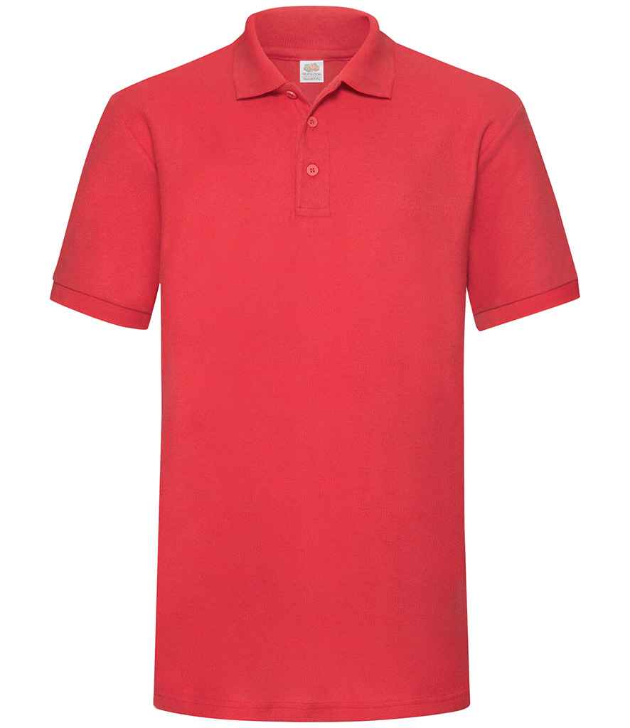 Fruit of the Loom Heavy Poly/Cotton Piqué Polo Shirt - Red (SS27)