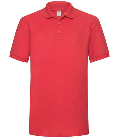 Fruit of the Loom Heavy Poly/Cotton Piqué Polo Shirt - Red (SS27)