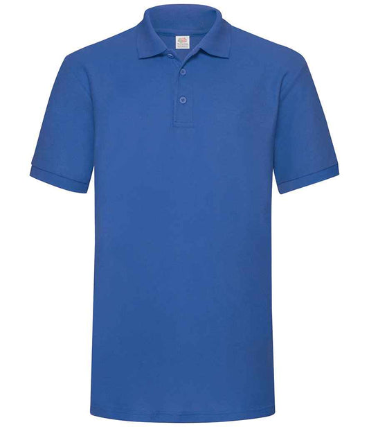 Fruit of the Loom Heavy Poly/Cotton Piqué Polo Shirt - Royal Blue (SS27)