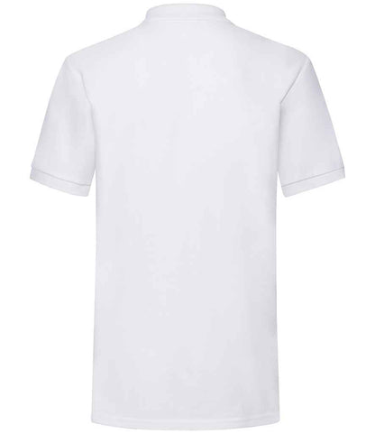 Fruit of the Loom Heavy Poly/Cotton Piqué Polo Shirt - White (SS27)