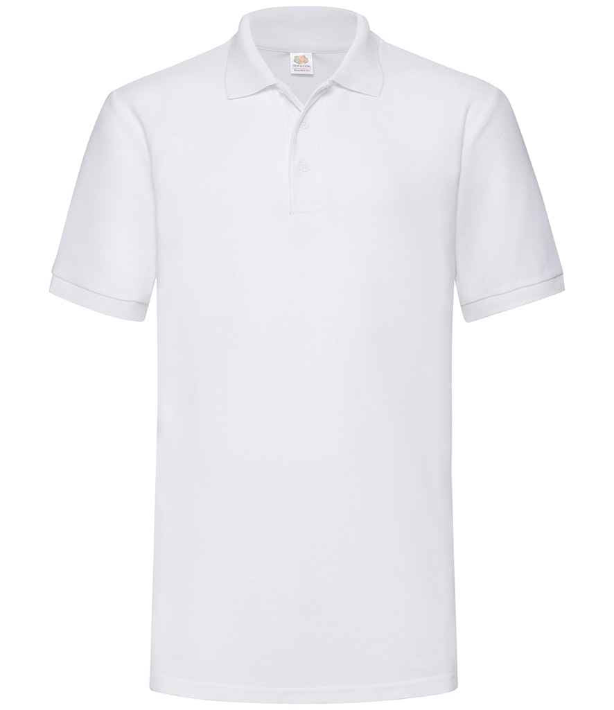 Fruit of the Loom Heavy Poly/Cotton Piqué Polo Shirt - White (SS27)