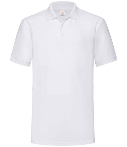 Fruit of the Loom Heavy Poly/Cotton Piqué Polo Shirt - White (SS27)