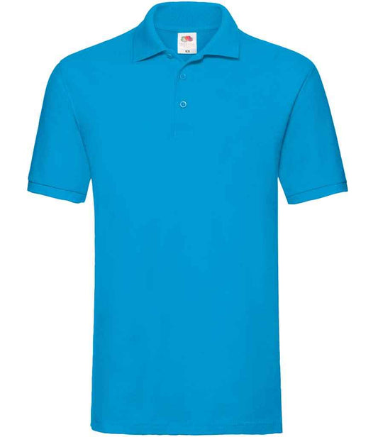 Fruit of the Loom Premium Cotton Piqué Polo Shirt - Azure (SS5)